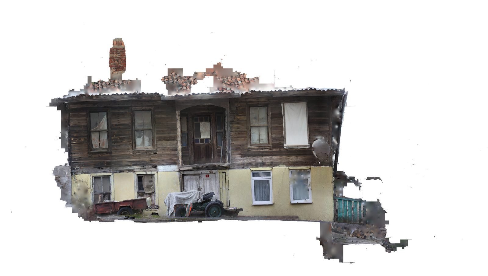 Fotogrametrik belgeleme ile üretilmiş cephe ortofotosu