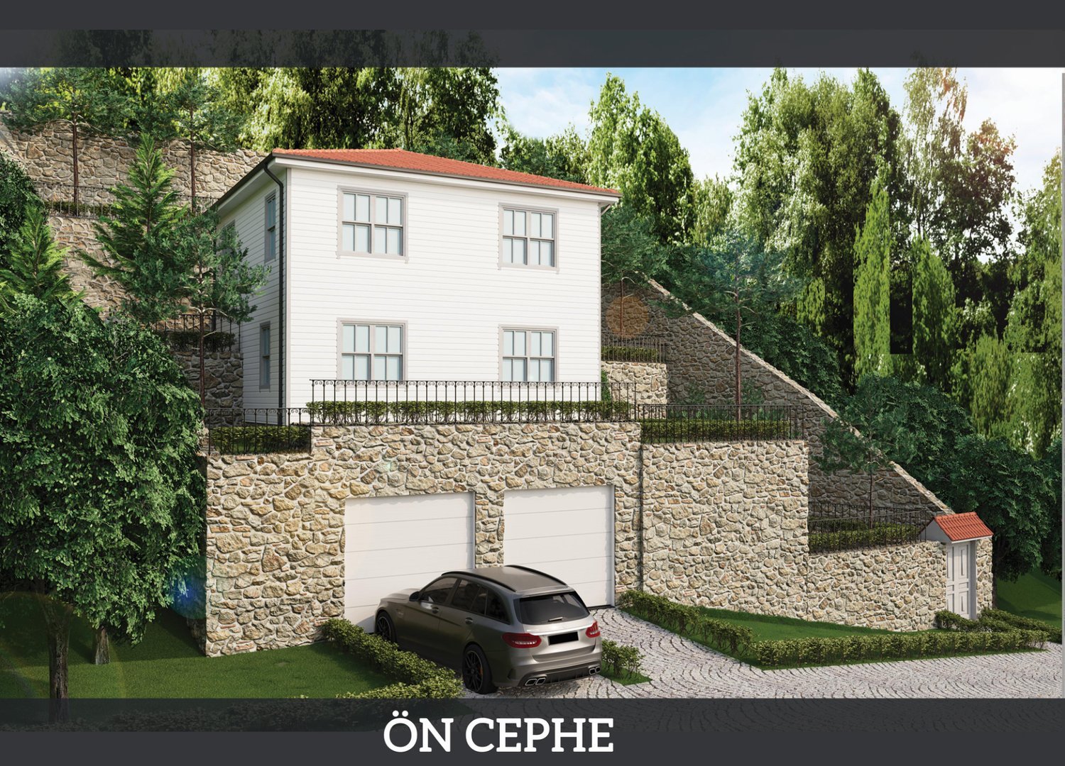 Bahçeli Ahşap Ev Tasarımı — Beykoz