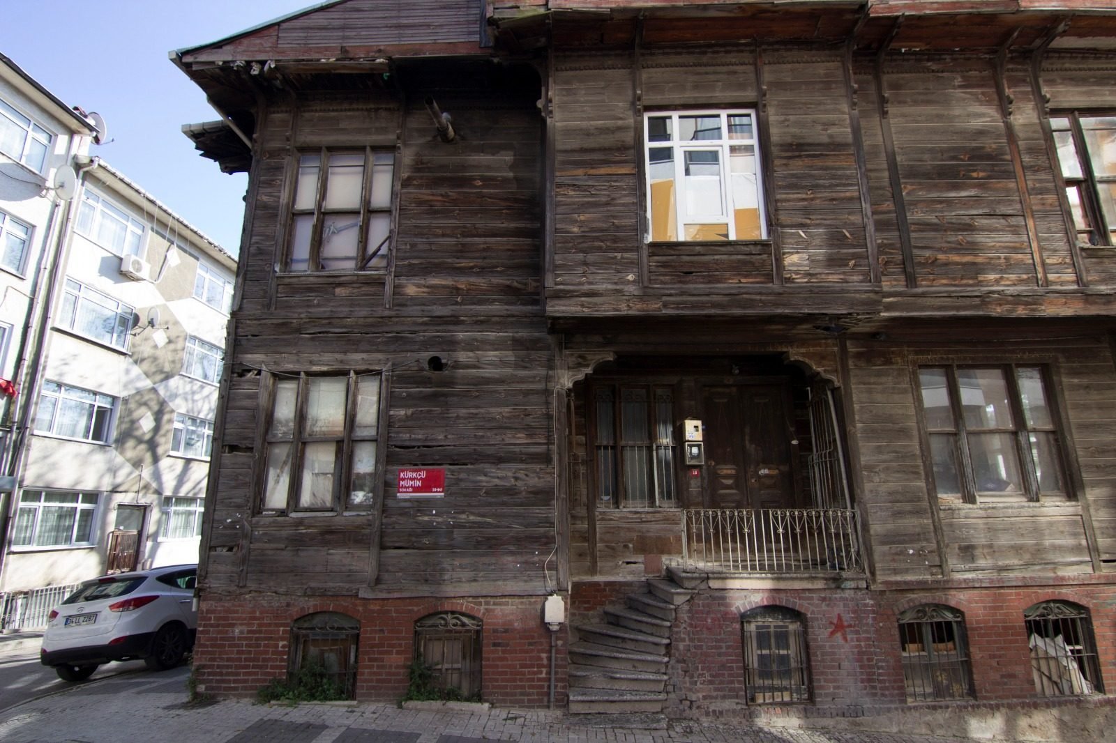 Ahşap konağın fotogrametrik rölöve cephesi